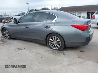 2015 Infiniti Q50 with VIN JN1BV7AP7FM357534, listed as a IAAI auction lot 41440900 with 101,982 mi miles. Bid and sale history available at carsss.com. Image 3.