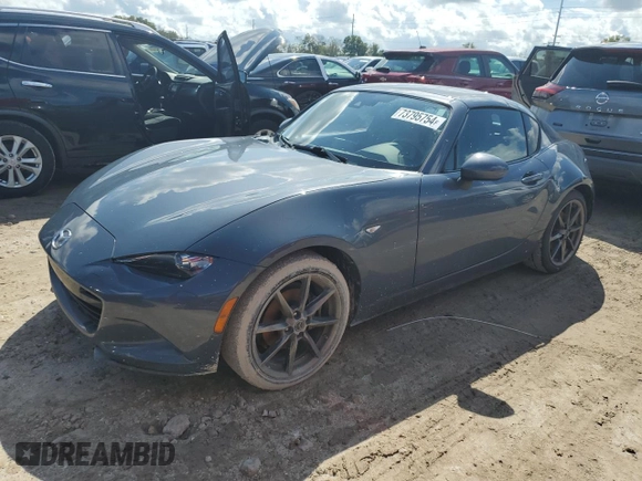 2020 Mazda MX-5 Miata RF Grand Touring with VIN JM1NDAM71L0411855, listed as a Copart auction lot 73795754 with 0 mi miles and Non Repairable. Bid and sale history available at carsss.com. Image 1.