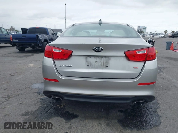 2015 Kia Optima LX with VIN KNAGM4A78F5584534, listed as a IAAI auction lot 42182927 with 63,225 mi miles and . Bid and sale history available at carsss.com. Image 16.