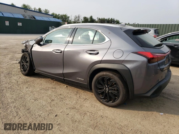 2021 Lexus UX 250h z VIN JTHP9JBH1M2046894, wystawiony jako Copart lot #58231625 z przebiegiem 22 248 mil mil oraz Szkoda całkowita • Salvage title. Historia ofert i sprzedaży dostępna na DreamBid. Obrazek 2.