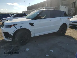 2020 Land Rover Range Rover Sport SVR with VIN SALWZ2RE8LA744530, listed as a Copart auction lot 41505315 with 33,128 mi miles and Salvage Title. Bid and sale history available at carsss.com. Image 1.