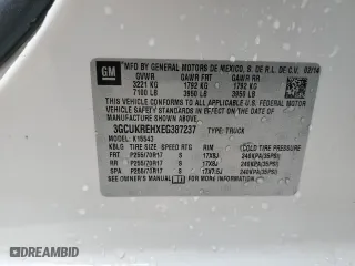 2014 Chevrolet Silverado 1500 LT with VIN 3GCUKREHXEG387237, listed as a Copart auction lot 47291285 with 99,325 mi miles and Salvage Title. Bid and sale history available at carsss.com. Image 13.