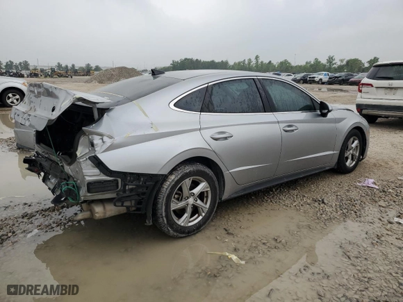 2020 Hyundai Sonata SE with VIN 5NPEG4JAXLH060181, listed as a Copart auction lot 50268805 with 57,616 mi miles and Salvage Title. Bid and sale history available at carsss.com. Image 3.