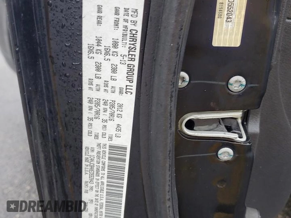 2014 Jeep Compass Sport with VIN 1C4NJCBA0ED552043, listed as a Copart auction lot 51749685 with 0 mi miles and Salvage Title. Bid and sale history available at carsss.com. Image 13.