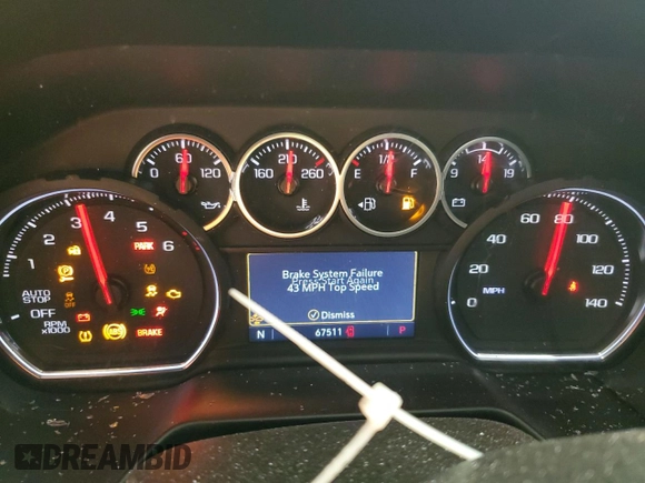 2021 Chevrolet Tahoe LT with VIN 1GNSCNKD6MR234195, listed as a Copart auction lot 43802165 with 67,511 mi miles and Salvage title. Bid and sale history available at DreamBid. Image 9.