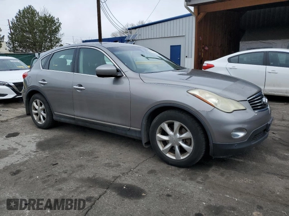 2008 Infiniti EX Journey with VIN JNKAJ09F98M356832, listed as a Copart auction lot 49654795 with 171,367 mi miles and Salvage title. Bid and sale history available at DreamBid. Image 4.