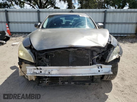 2011 Infiniti M37 with VIN JN1BY1AR9BM370205, listed as a Copart auction lot 73017334 with 166,301 mi miles and Salvage Title. Bid and sale history available at carsss.com. Image 5.