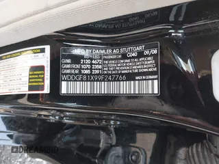 2009 Mercedes-Benz C 300 Sport z VIN WDDGF81X99F247766, wystawiony jako IAAI lot #42426314 z przebiegiem 174 256 mil mil oraz . Historia ofert i sprzedaży dostępna na DreamBid. Obrazek 9.