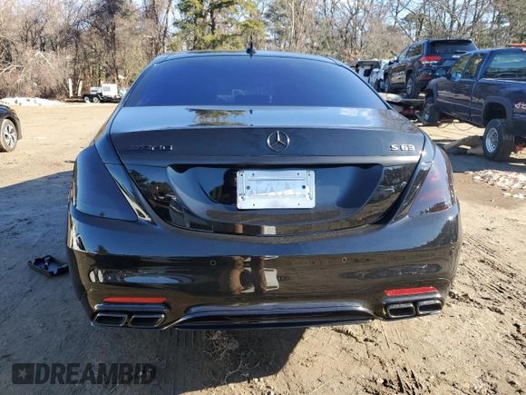 2019 Mercedes-Benz S-Class AMG S 63 with VIN WDDUG8JB3KA467976, listed as a Copart auction lot 37294144 with 26,309 mi miles. Bid and sale history available at carsss.com. Image 6.