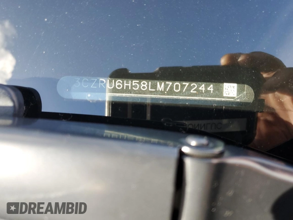 2020 Honda HR-V EX with VIN 3CZRU6H58LM707244, listed as a Copart auction lot 49673355 with 0 mi miles and Salvage Title. Bid and sale history available at carsss.com. Image 13.
