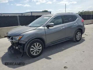 2017 Nissan Rogue SV with VIN KNMAT2MT0HP530855, listed as a Copart auction lot 54010415 with 87,443 mi miles and Salvage Title. Bid and sale history available at carsss.com. Image 1.