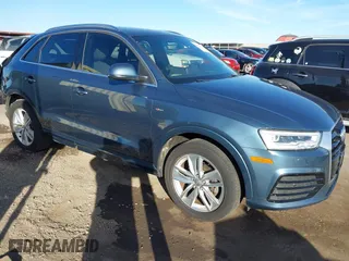 2018 Audi Q3 Premium Plus with VIN WA1JCCFS3JR016299, listed as a IAAI auction lot 40950015 with 55,925 mi miles. Bid and sale history available at carsss.com. Image 1.