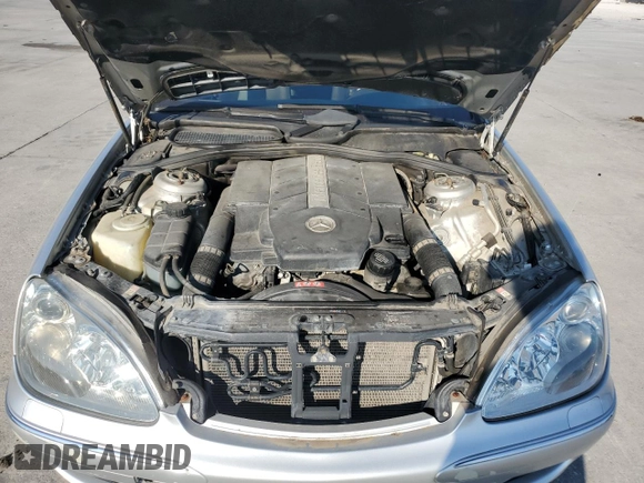 2005 Mercedes-Benz S-Class 5.0L with VIN WDBNG75J05A445852, listed as a Copart auction lot 74355324 with 0 mi miles and Clean Title. Bid and sale history available at carsss.com. Image 11.