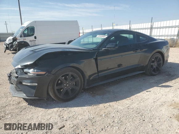 2019 Ford Mustang EcoBoost with VIN 1FA6P8TH2K5112042, listed as a Copart auction lot 53453085 with 107,923 mi miles and Salvage Title. Bid and sale history available at carsss.com. Image 1.