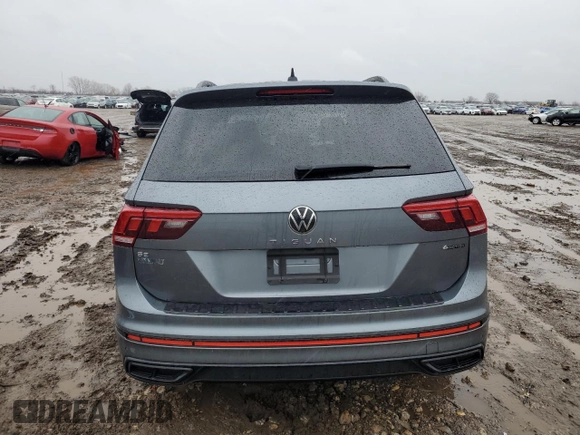 2024 Volkswagen Tiguan SE R-Line Black с VIN 3VV8B7AX4RM021480, выставлен на аукционе Copart как лот 47647075 с пробегом Не указан миль и Списание • Salvage title. История ставок и продаж доступна на DreamBid. Изображение 6.