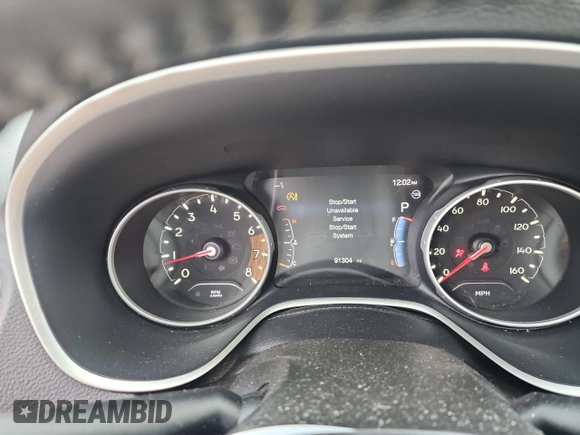 2018 Jeep Compass Latitude with VIN 3C4NJCBB0JT204773, listed as a Copart auction lot 46522105 with 91,304 mi miles and Non Repairable. Bid and sale history available at carsss.com. Image 9.
