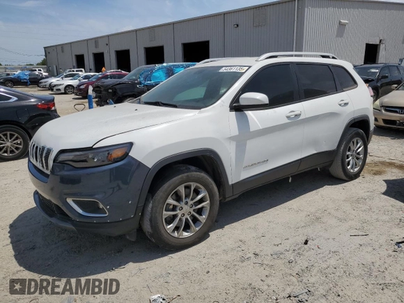 2020 Jeep Cherokee Latitude with VIN 1C4PJMCB8LD579560, listed as a Copart auction lot 54361135 with 116,149 mi miles and Salvage Title. Bid and sale history available at carsss.com. Image 1.