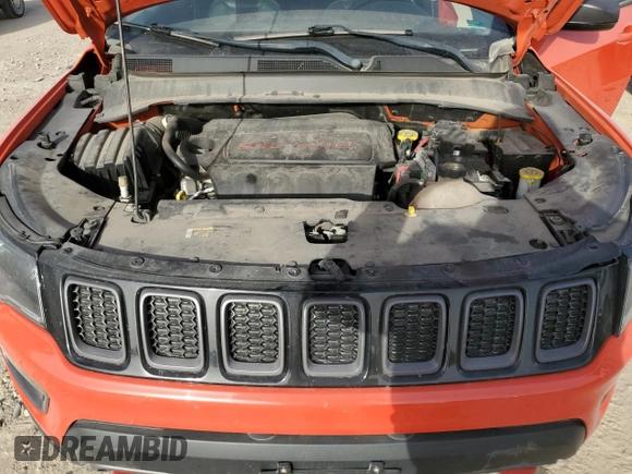 2018 Jeep Compass Trailhawk with VIN 3C4NJDDB4JT130342, listed as a Copart auction lot 49172715 with 112,618 mi miles and Salvage Title. Bid and sale history available at carsss.com. Image 12.