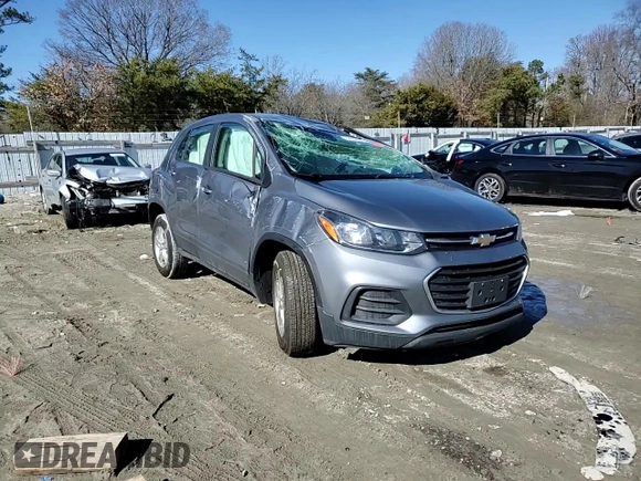 2020 Chevrolet Trax LS with VIN 3GNCJNSB2LL149563, listed as a Copart auction lot 44958245 with 91,618 mi miles and Salvage Title. Bid and sale history available at carsss.com. Image 12.