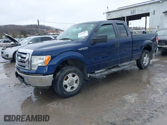 2009 Ford F-150 STX with VIN 1FTRX14809KC93165, listed as a IAAI auction lot 41563841 with 156,690 mi miles. Bid and sale history available at carsss.com. Image 2.