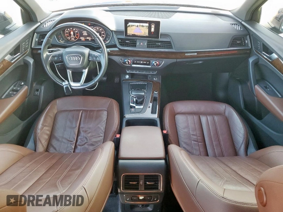 2018 Audi Q5 Premium Plus with VIN WA1BNAFY9J2200937, listed as a Copart auction lot 57279055 with 90,416 mi miles and Salvage title. Bid and sale history available at DreamBid. Image 8.