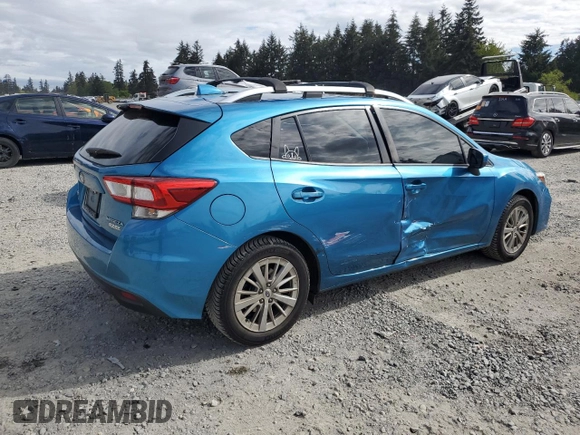 2017 Subaru Impreza Premium z VIN 4S3GTAB60H3738081, wystawiony jako Copart lot #56072805 z przebiegiem 90 138 mil mil oraz Szkoda całkowita • Salvage title. Historia ofert i sprzedaży dostępna na DreamBid. Obrazek 3.