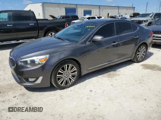 2014 Kia Cadenza Premium with VIN KNALN4D71E5133001, listed as a Copart auction lot 73171624 with 136,539 mi miles and Clean Title. Bid and sale history available at carsss.com. Image 1.