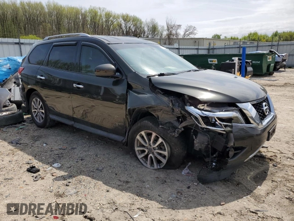 2016 Nissan Pathfinder SV with VIN 5N1AR2MMXGC604663, listed as a Copart auction lot 51388265 with 72,928 mi miles and Salvage Title. Bid and sale history available at carsss.com. Image 4.