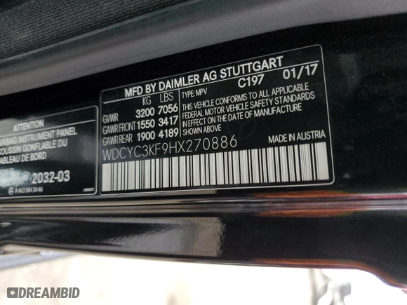 2017 Mercedes-Benz G-Class G 550 with VIN WDCYC3KF9HX270886, listed as a Copart auction lot 86125264 with 90,343 mi miles and Salvage Title. Bid and sale history available at carsss.com. Image 13.
