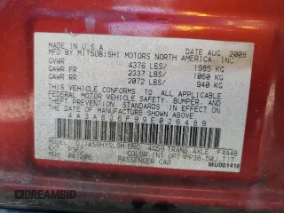 2009 Mitsubishi Galant ES with VIN 4A3AB36F99E026489, listed as a Copart auction lot 46887065 with 295,682 mi miles and Salvage Title. Bid and sale history available at carsss.com. Image 15.