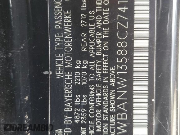 2008 BMW 5 Series 535i z VIN WBANW13588CZ74124, wystawiony jako Copart lot #60906045 z przebiegiem Nie podano mil oraz Czysty tytuł • Clean title. Historia ofert i sprzedaży dostępna na DreamBid. Obrazek 13.