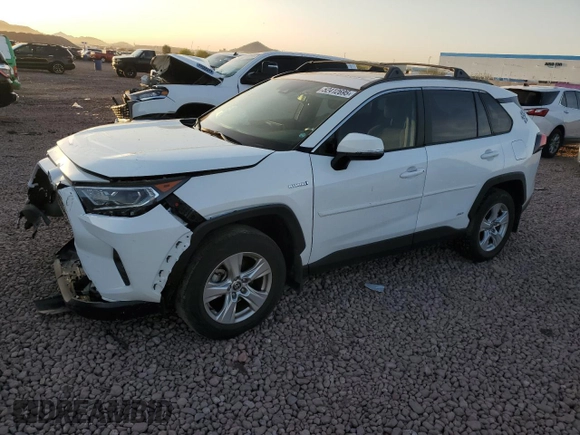 2021 Toyota RAV4 Hybrid XLE with VIN JTMRWRFV0MD117606, listed as a Copart auction lot 52412695 with 64,682 mi miles and Salvage Title. Bid and sale history available at carsss.com. Image 1.