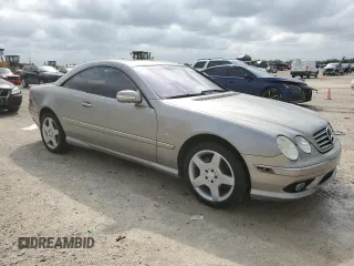2003 Mercedes-Benz CL-Class 5.0L with VIN WDBPJ75J73A033578, listed as a Copart auction lot 48196415 with 0 mi miles and Salvage Title. Bid and sale history available at carsss.com. Image 4.