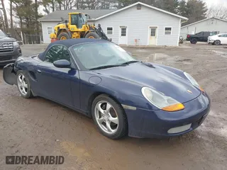 2001 Porsche Boxster with VIN WP0CA29831U627185, listed as a IAAI auction lot 41687490 with 65,349 mi miles. Bid and sale history available at carsss.com. Image 1.