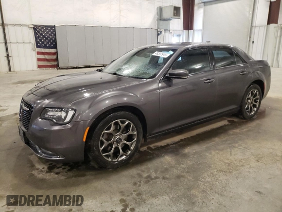 2015 Chrysler 300 with VIN 2C3CCAGG4FH892422, listed as a Copart auction lot 48292945 with 165,687 mi miles and Salvage Title. Bid and sale history available at carsss.com. Image 1.