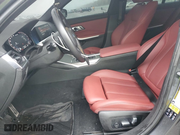 2022 BMW 3 Series M340i xDrive with VIN 3MW5U9J00N8C25719, listed as a Copart auction lot 48188795 with 21,969 mi miles and Salvage Title. Bid and sale history available at carsss.com. Image 7.