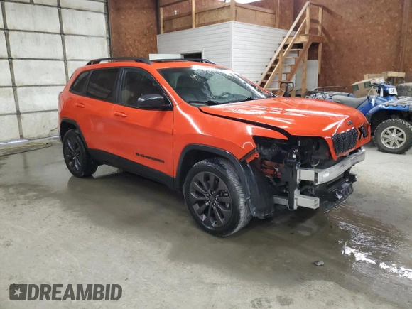 2021 Jeep Cherokee 80th Anniversary with VIN 1C4PJMMN4MD142410, listed as a Copart auction lot 62061165 with 81,453 mi miles and Salvage title. Bid and sale history available at DreamBid. Image 4.