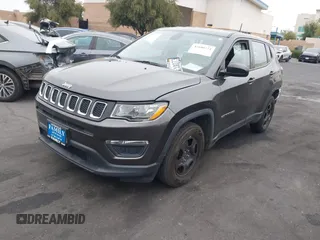 2018 Jeep Compass Sport with VIN 3C4NJCAB6JT502651, listed as a IAAI auction lot 42100724 with 84,238 mi miles and . Bid and sale history available at DreamBid. Image 17.
