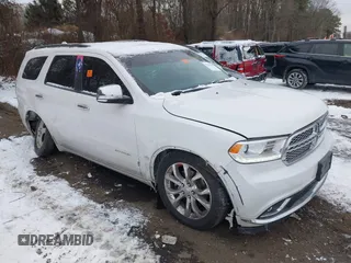 2017 Dodge Durango Citadel with VIN 1C4RDJEGXHC937620, listed as a IAAI auction lot 41353359 with 102,926 mi miles and . Bid and sale history available at carsss.com. Image 1.