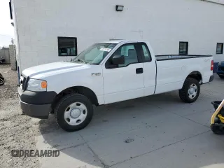 2006 Ford F-150 XL with VIN 1FTRF14W76NA59035, listed as a Copart auction lot 46174185 with 95,424 mi miles and Salvage Title. Bid and sale history available at carsss.com. Image 1.
