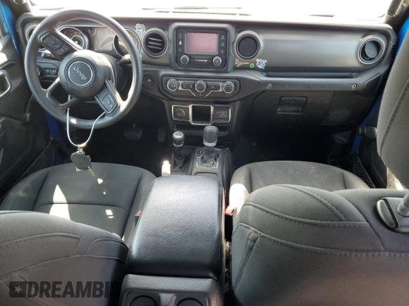 2021 Jeep Wrangler Unlimited Sport S with VIN 1C4HJXDN8MW856373, listed as a Copart auction lot 48257225 with 107,998 mi miles and Salvage Title. Bid and sale history available at carsss.com. Image 8.