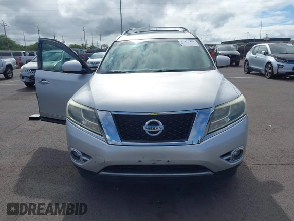 2014 Nissan Pathfinder Platinum Hybrid with VIN 5N1CR2MN2EC651300, listed as a IAAI auction lot 42417443 with 144,710 mi miles and . Bid and sale history available at DreamBid. Image 6.