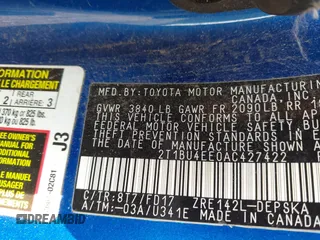 2010 Toyota Corolla с VIN 2T1BU4EE0AC427422, выставлен на аукционе IAAI как лот 42362080 с пробегом 259 723 миль миль и . История ставок и продаж доступна на DreamBid. Изображение 9.
