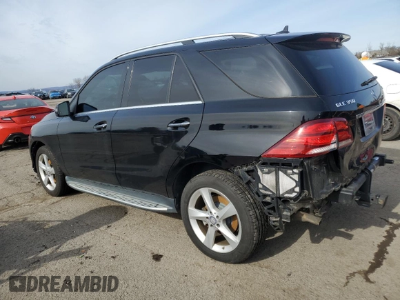 2016 Mercedes-Benz GLE 350 with VIN 4JGDA5HB7GA748357, listed as a Copart auction lot 43135525 with 94,383 mi miles and Salvage title. Bid and sale history available at DreamBid. Image 2.