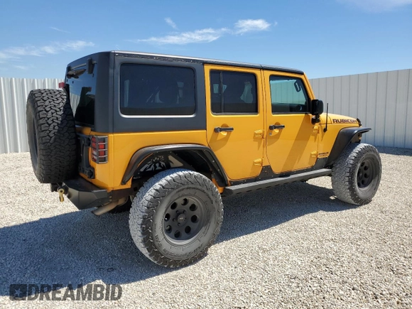 2013 Jeep Wrangler Unlimited Rubicon with VIN 1C4BJWFG9DL543798, listed as a Copart auction lot 49322385 with 159,674 mi miles and Salvage Title. Bid and sale history available at carsss.com. Image 3.