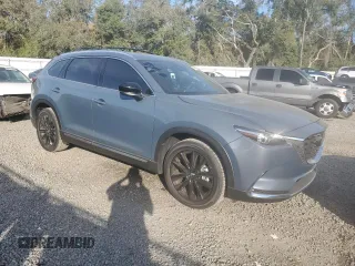 2022 Mazda CX-9 Grand Touring with VIN JM3TCBDY5N0618638, listed as a Copart auction lot 84421024 with 7,987 mi miles and Salvage Title. Bid and sale history available at carsss.com. Image 4.