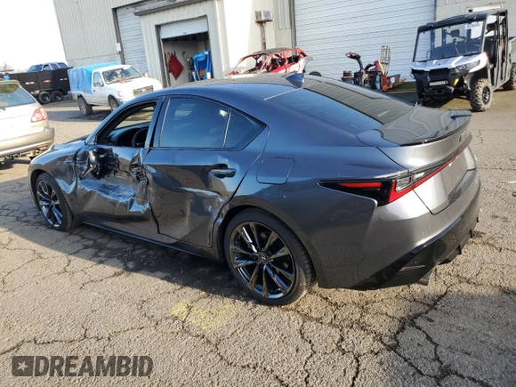 2024 Lexus IS 350 F Sport with VIN JTHGZ1E29R5033467, listed as a Copart auction lot 84226104 with 6,999 mi miles and Salvage title. Bid and sale history available at DreamBid. Image 2.