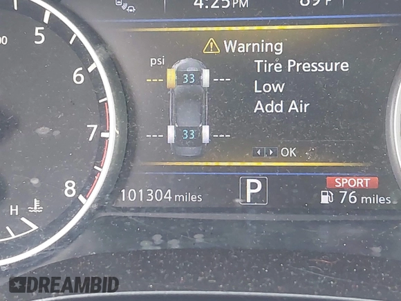 2017 Nissan Maxima S with VIN 1N4AA6AP1HC423038, listed as a IAAI auction lot 42384124 with 101,304 mi miles and . Bid and sale history available at DreamBid. Image 15.