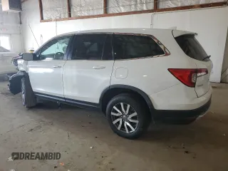 2022 Honda Pilot EX-L with VIN 5FNYF6H51NB097268, listed as a Copart auction lot 47734075 with 42,760 mi miles and Salvage Title. Bid and sale history available at DreamBid. Image 2.