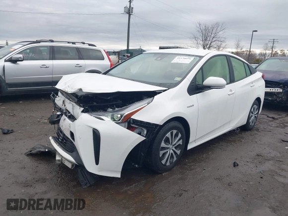 2022 Toyota Prius L Eco with VIN JTDKAMFU3N3188445, listed as a IAAI auction lot 41138076 with 25,225 mi miles and . Bid and sale history available at DreamBid. Image 18.